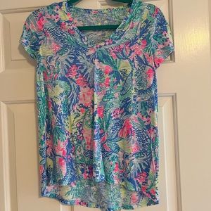 Lilly Pulitzer Etta Top in Mermaids Cove